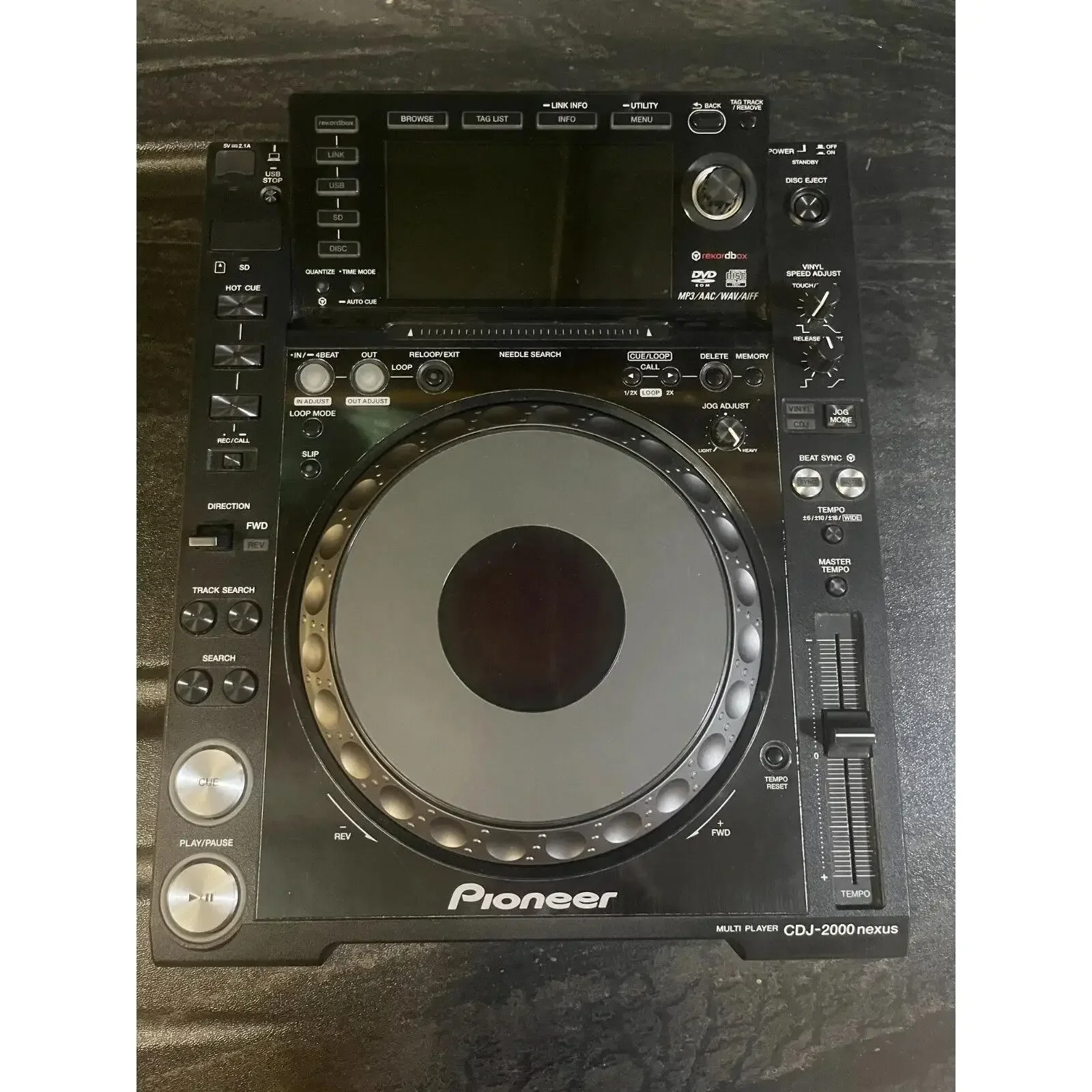 قرص دوار DJ رقمي جديد/غير مستخدم CDJ-2000-NXS جديد/غير مستخدم Pioneer CDJ-2000-NXS قرص دوار DJ رقمي