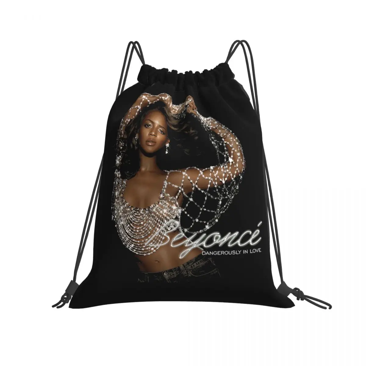 Beyonce Dangerously In Love Drawstring Bags Gym Bag Fashion Foldable Sports Style School Sport Bag