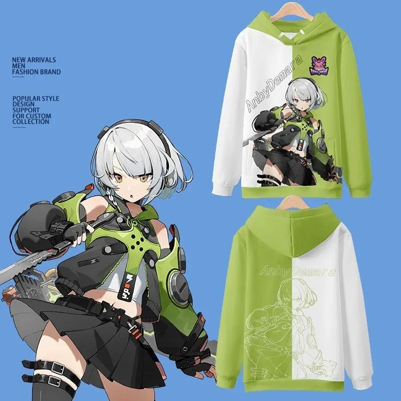 

Игра Zenless Zone Zero Anby Demara, костюм с капюшоном для косплея, толстовки с 3D принтом, куртка, пальто, пуловер, спортивная одежда, уличная одежда, топы