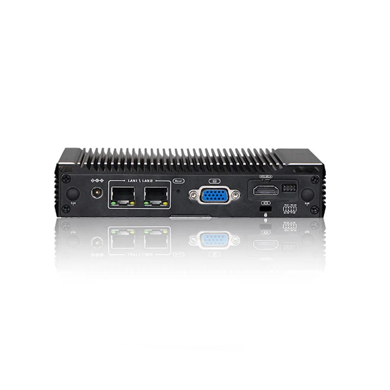 VNOPN Mini PC 6W a bassa potenza Intel N3160 Quad Core Quad Thread X86 FanlessPC Router morbido 2*1000M Porta Lan Uscita HD-MI Custodia in metallo