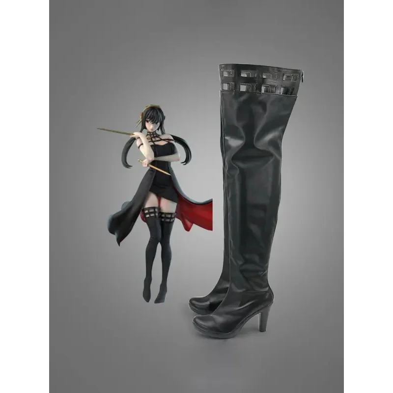 

SPY x FAMILY Yor Forger Cosplay Shoes Boots Halloween Anime Black Cosplay Shoes