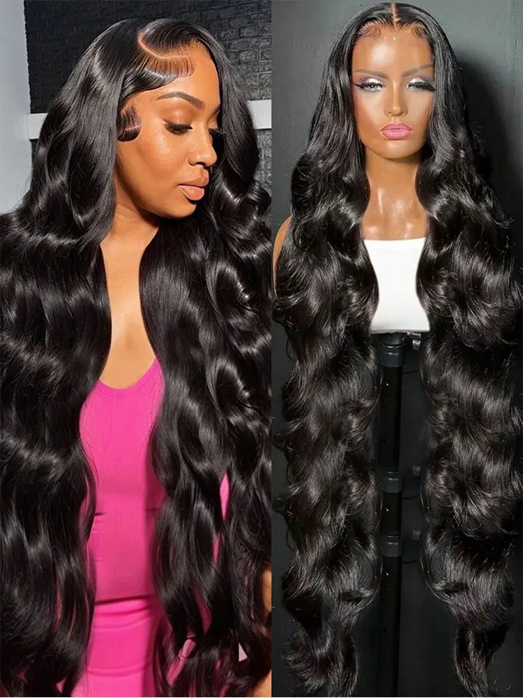 الجسم موجة 13x4 13x6 HD الدانتيل الشفاف الجبهة الباروكات إغلاق شعر مستعار 5x5 غلوليس شعر مستعار شعر الإنسان الدانتيل الباروكات الأمامية 250% الكثافة