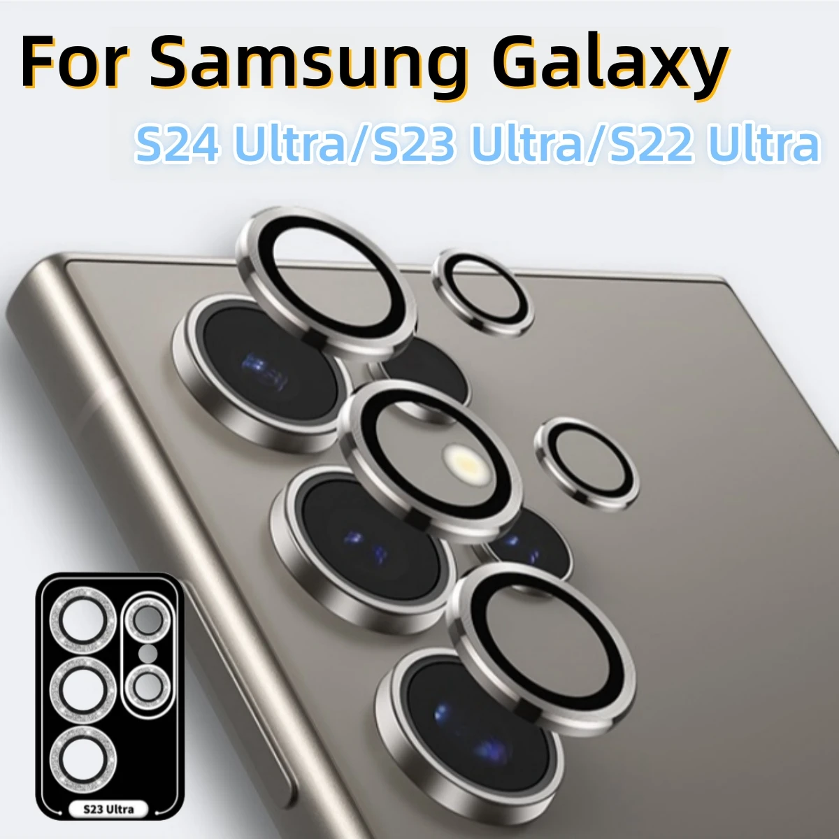 

Senior Camera Tempered Glass Lens Protector For Samsung Galaxy S25 S24 Ultra S23 S22 Plus Maximum Protection Lens Film
