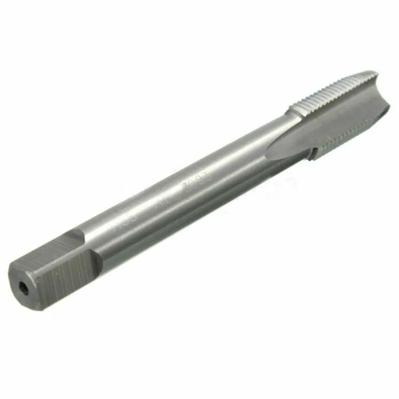 High Speed Steel Metric Tap Designed for M10 Applications with Right Handed Orientation; Total Measurement Roughly 79 mm Long