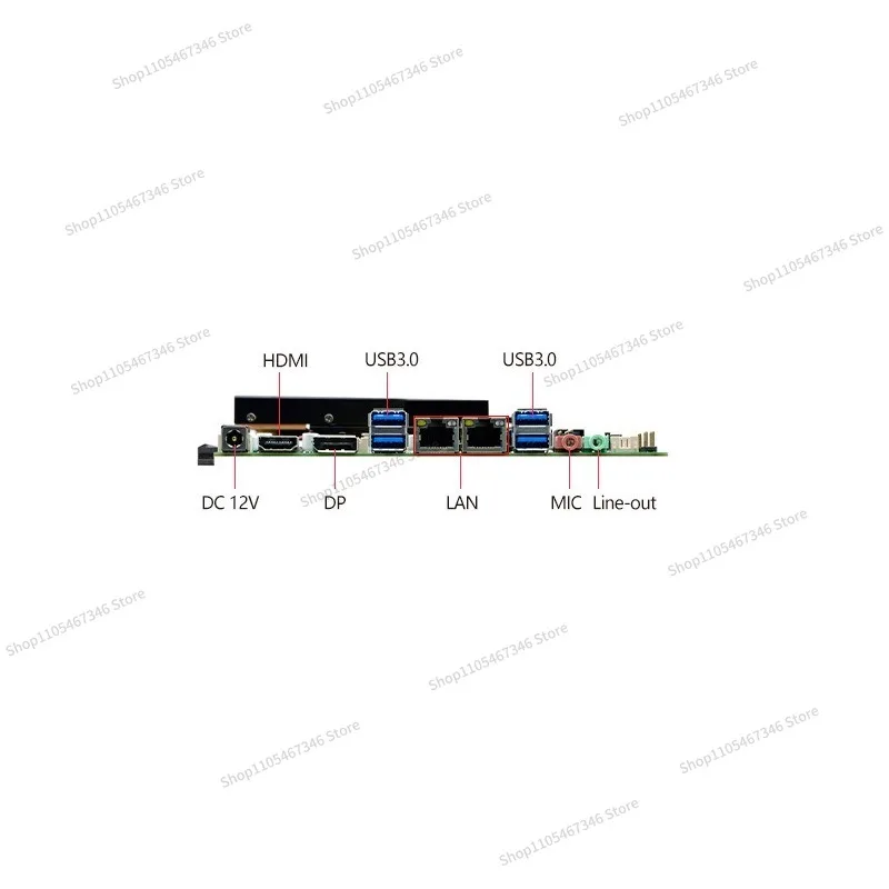 For Industrial Control Main Board 8th Generation I5-8300H Mini ITX Dual Network Port 6 String DP Industrial Computer Board PCIE