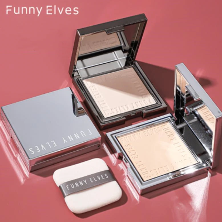 Funnyelves Soft Focus Powder Oil Control Makeup Dry And Wet fotosensibile Pore Powder cosmetici per il trucco del viso a lunga durata