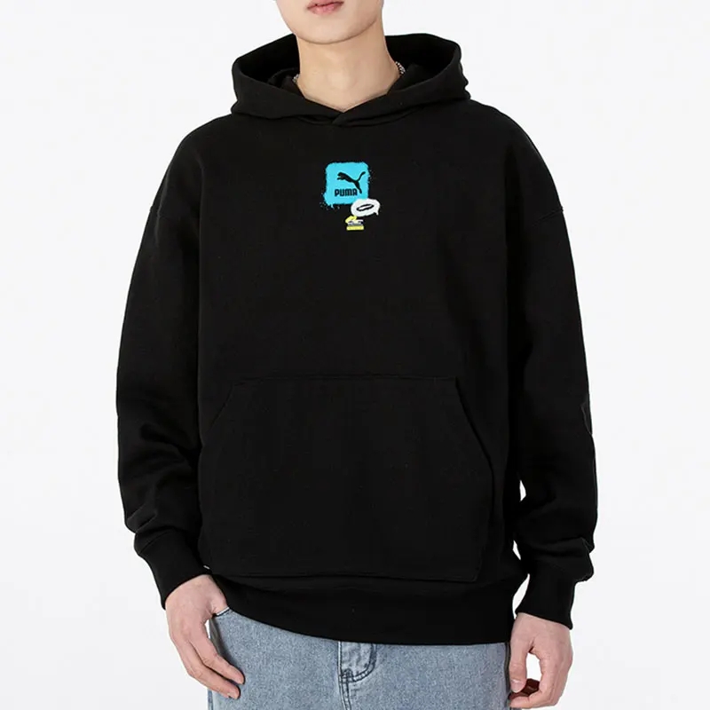 プーマ 正規品 カジュアル メンズ スポーツ ルーズ フィットネス フード付き スウェットシャツ 536061-01