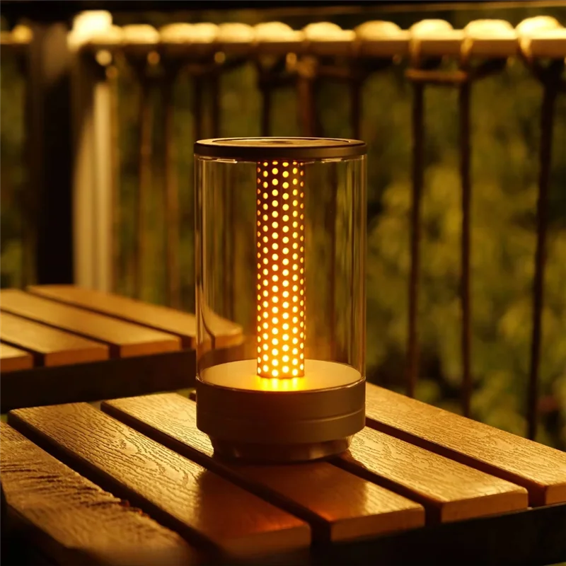 

【Best Selling】Portable LED Candlelight Lamp Romantic Atmosphere For Dining Rechargeable Nightlight