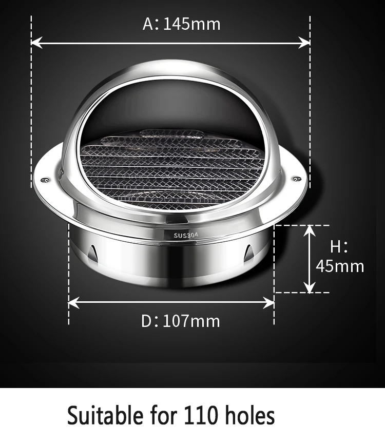 Variant: 304 steel 110mm