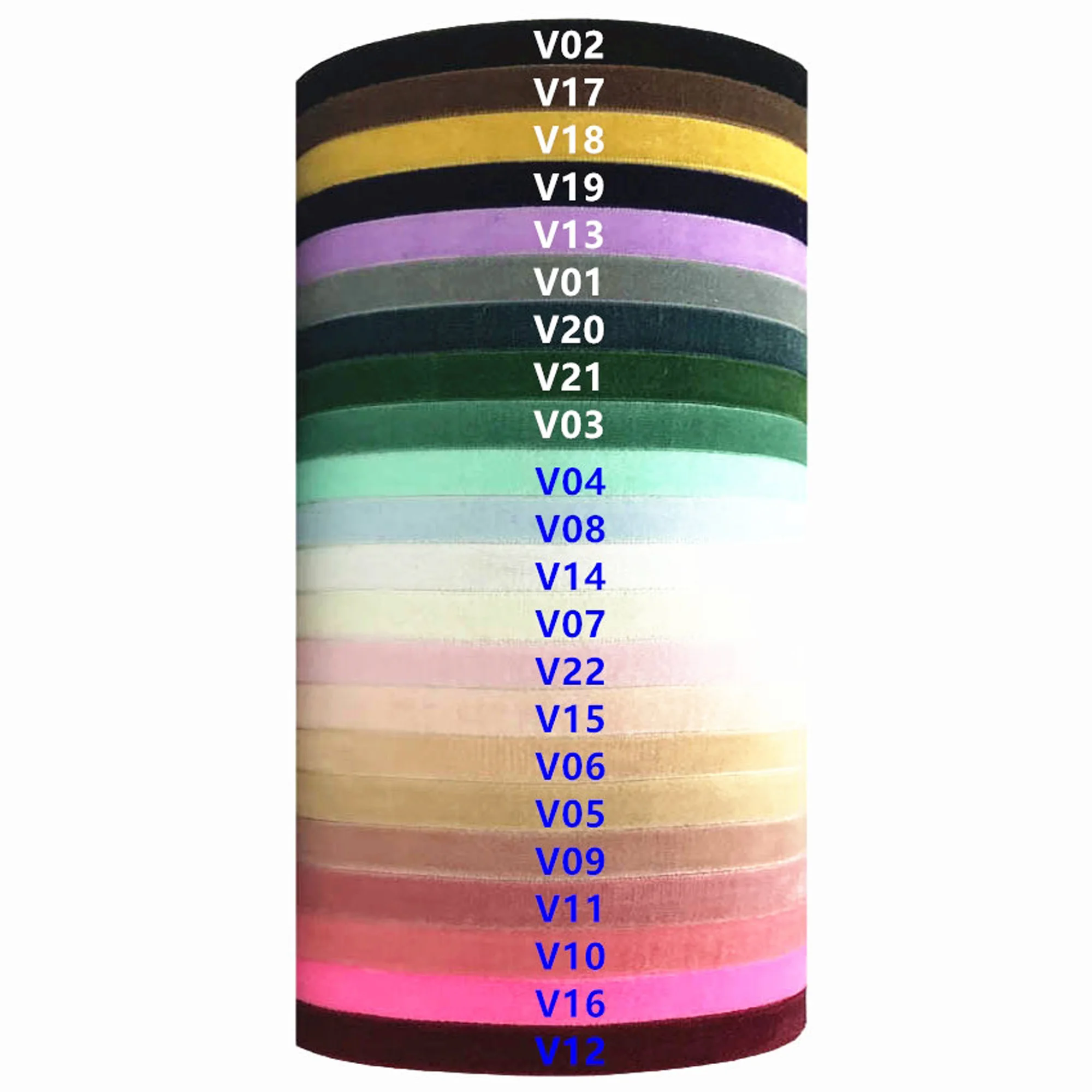 10 Yards 1 cm weiches Samt elastisches Band für DIY Nähen Stirnband Clips Schleife Hochzeit Weihnachtsdekoration 23 Farben – Detail 1