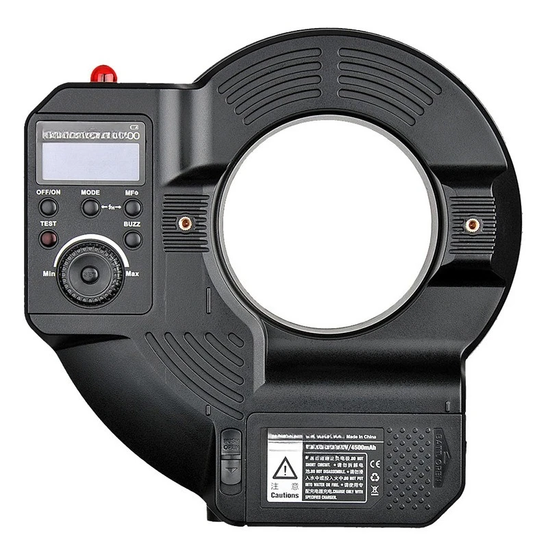 Ring flash Lithium battery external shot light High speed external shot flash LED normally on filling light