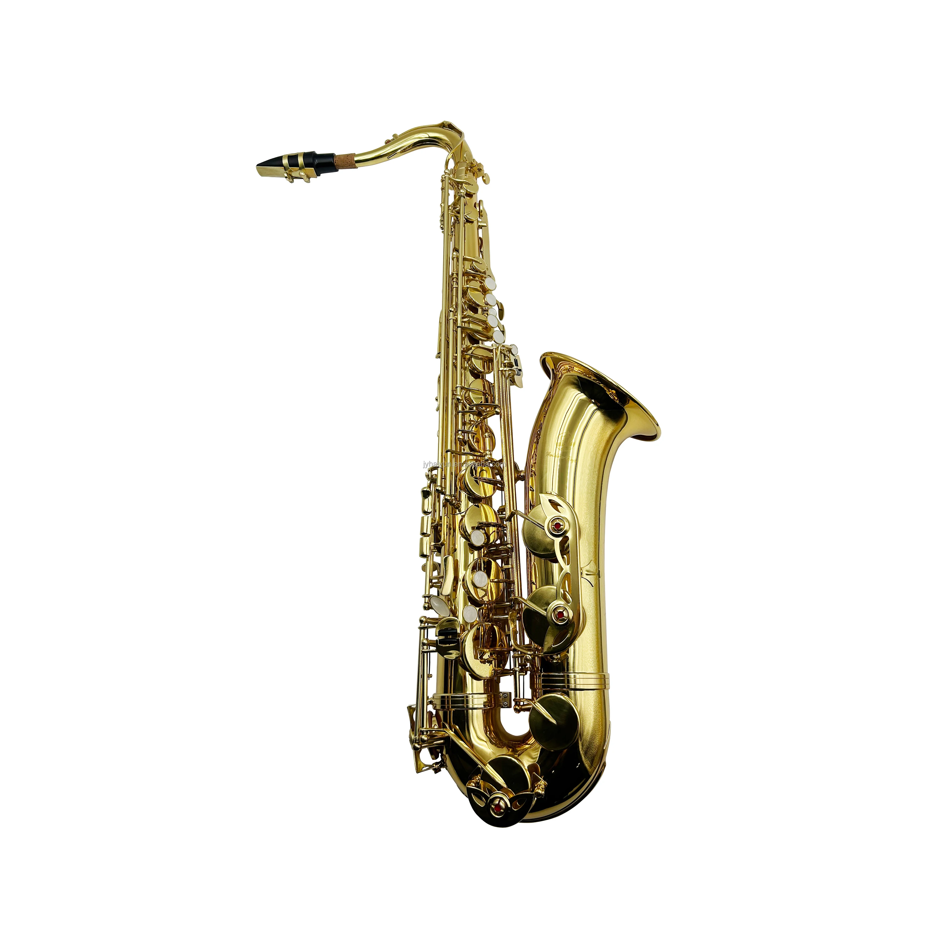 Gold BB Tenor Saxophone Woodwind Instrument With Brass Body Adjustable Features JYTS103 [Customization Required]