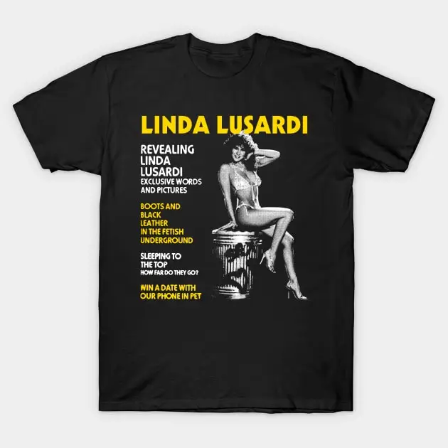 Linda Lusardi 80s T-Shirt 100% Cotton Streetwear High Quality New Fashion Top Tees