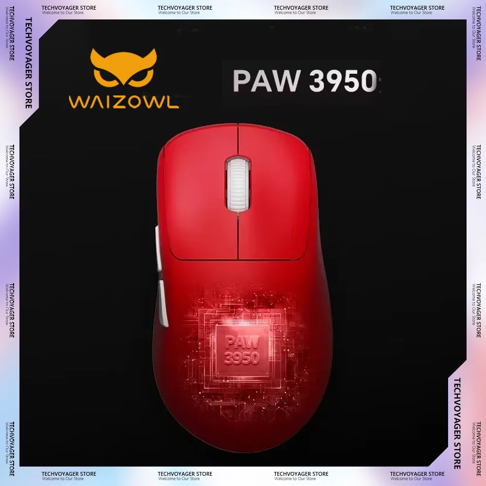 

Waizowl OGM Pro V2 Gaming Mouse Paw3950 30000dpi Wireless Bluetooth Wired Three-Mode Lightweight Mouse Gifts for E-sports