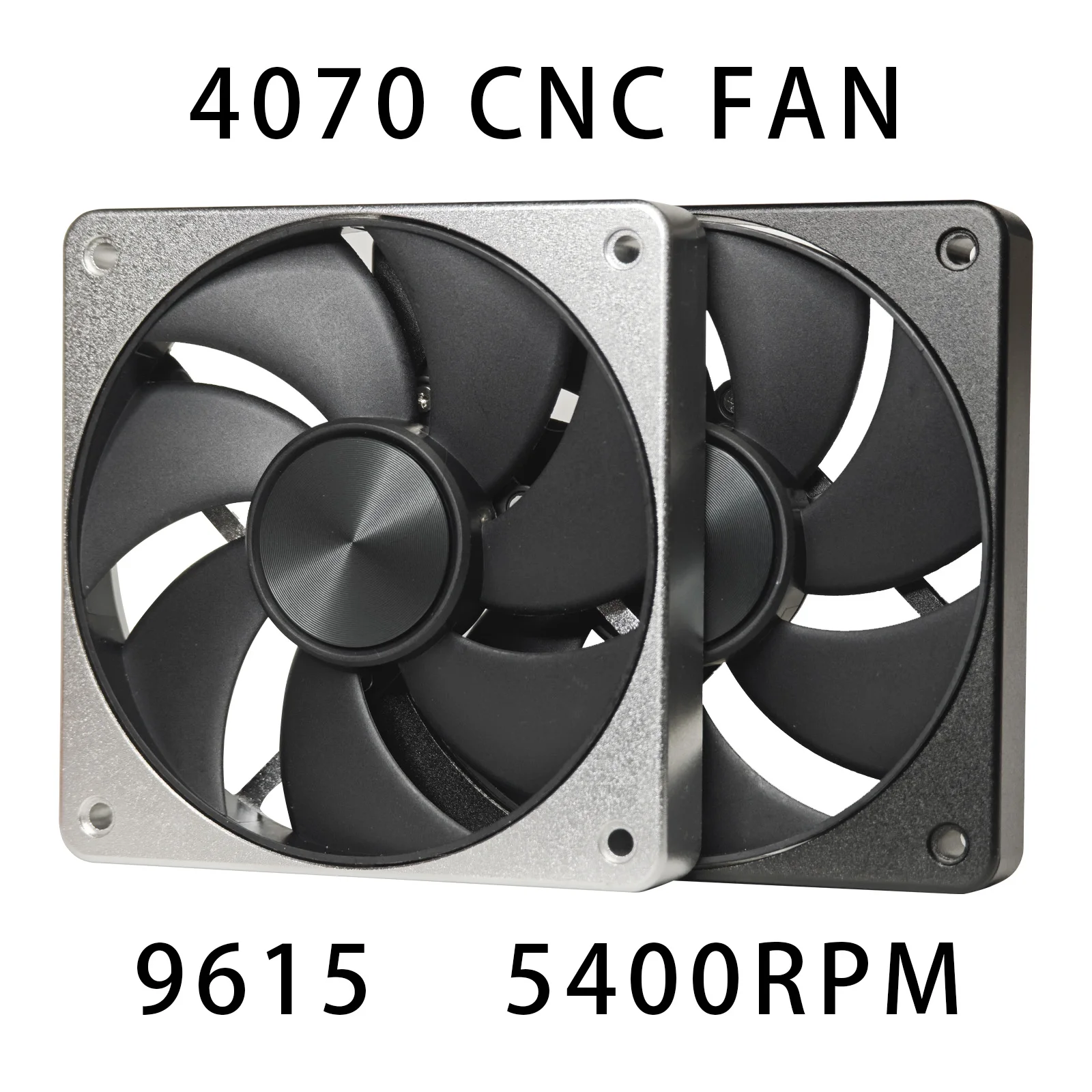 

Metal CNC 4070 9615 Fan,5000RPM PWM 4Pin,FDB Bearing,High Air Volume,Pressure-optimised,ITX PC Case,For 9cm/9015/9215 Cooler