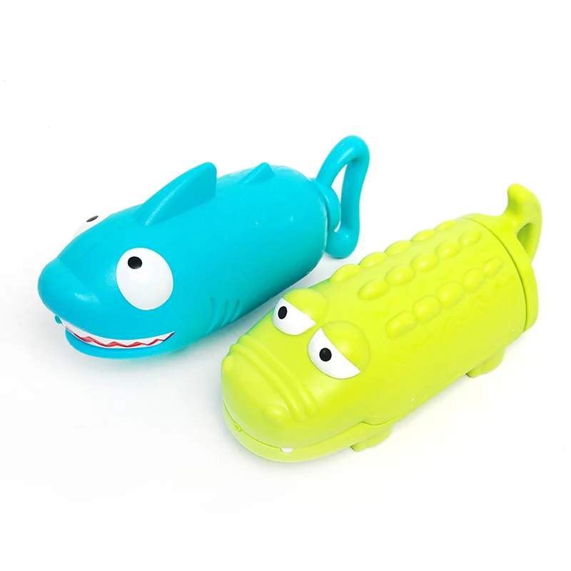 Children's Water Shooter Shark Crocodile Air Pressure Toys Water Bath Turtle Bathroom Play Toys For Kids