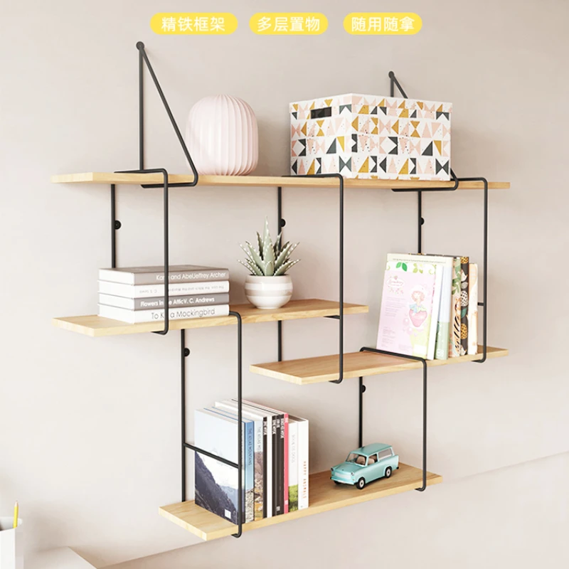 

Hanging on the wall, wall-mounted partition shelf, multi-layer wall-mounted shelf, wall shelf, bookshelf and wall.