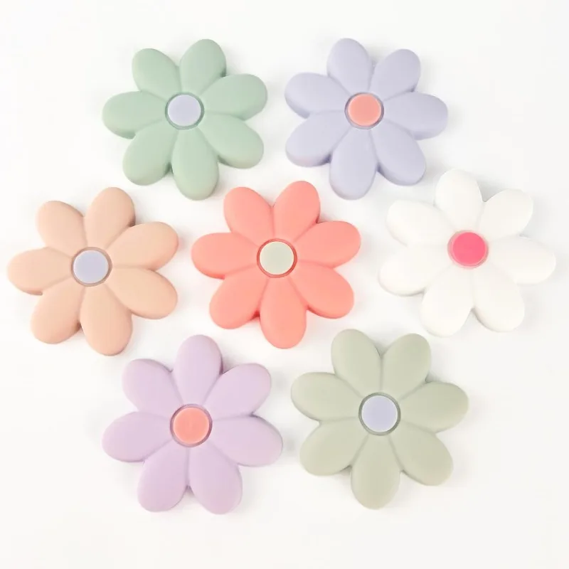 Silcone Flower Magnets Refrigerator - 7 PCS, 7 Color Locker Accessories Fridge Magnet Locker Decor, Cute Whiteboard Magnets, Locker Decorations