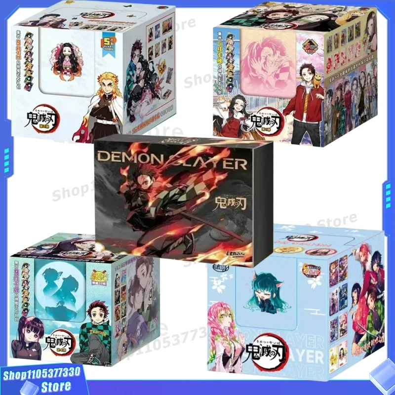 carte-collezionabili-demon-slayer-con-fiori-di-glicine-e-personaggi-tanjirou-nezuko-kanroji-mitsuri-capitolo-battaglia-decisiva