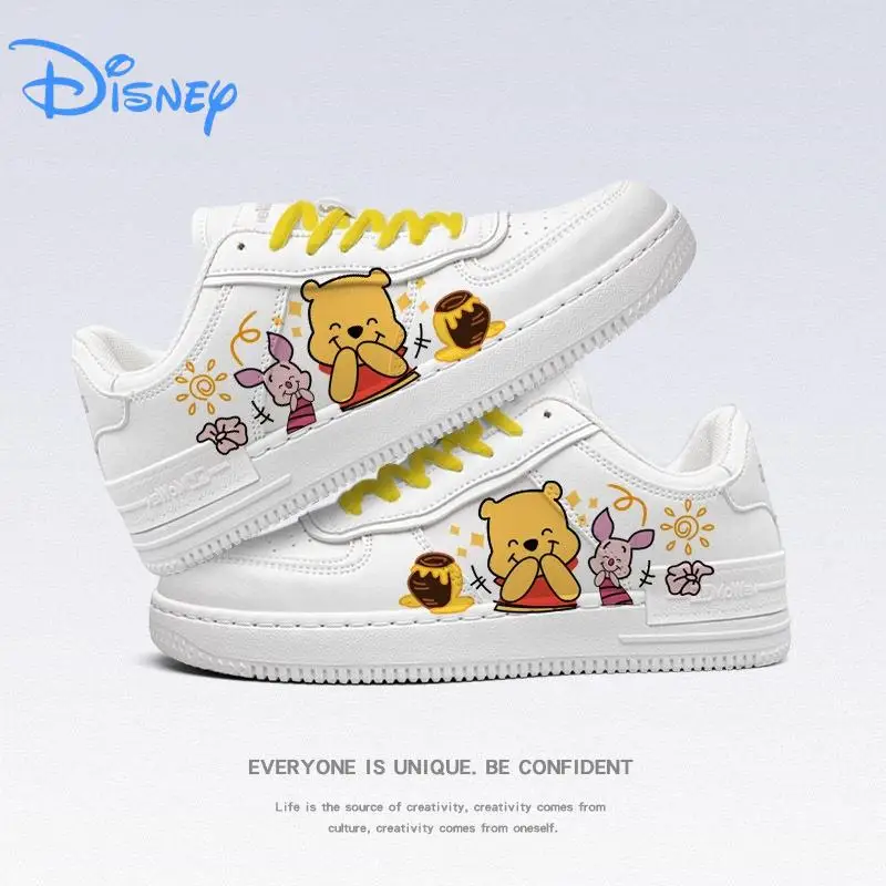 Chaussures de sport Disney CAN o & Stitch pour couple, baskets décontractées, chaussures de tennis blanches, impression 3D, dessin animé, mode, nouveau, taille 35-40, 2023