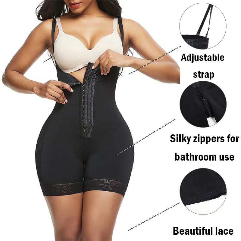 Fajas Colombianas Full Body Reductoras Body Shaper Slimming Sheath Flat Belly Shapewear Postpartum Bodices Girdles Woman Corset image 4