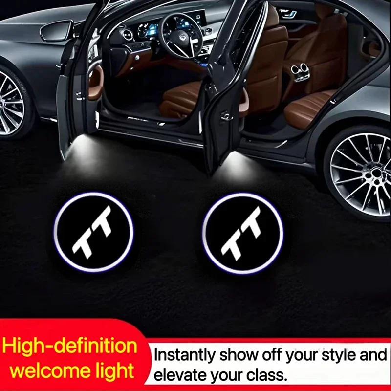 Car Styling Door Welcome Lights Emblem LED Laser Project Ghost Lamp for Audi E-tron 2019-2022 TT 2008 -2023 2024 Car Led Light