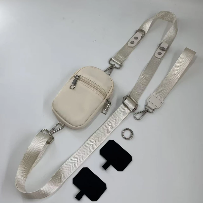 Verstellbarer Riemen, abnehmbare Umhängetasche, Damen-Brusttasche, Herren-Outdoor-Sport-Lauftasche fürs Handy, Münzgeldbörse, Kartenhalter – Detail 2