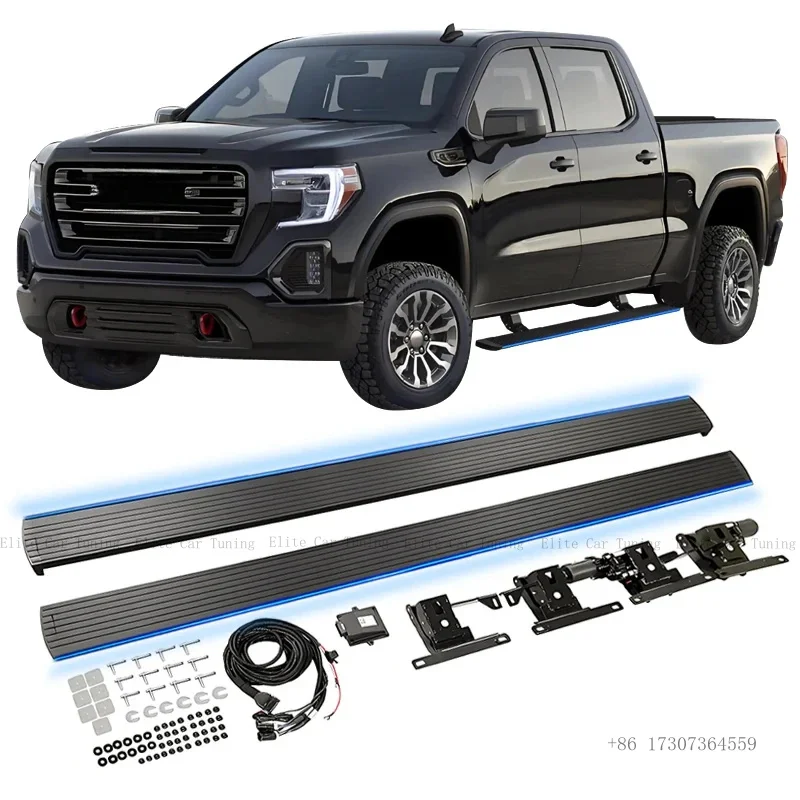

Автоматические электрические выдвижные подножки для пикапов Sierra 1500/2500 Crew Cab 2019-2024 годов выпуска