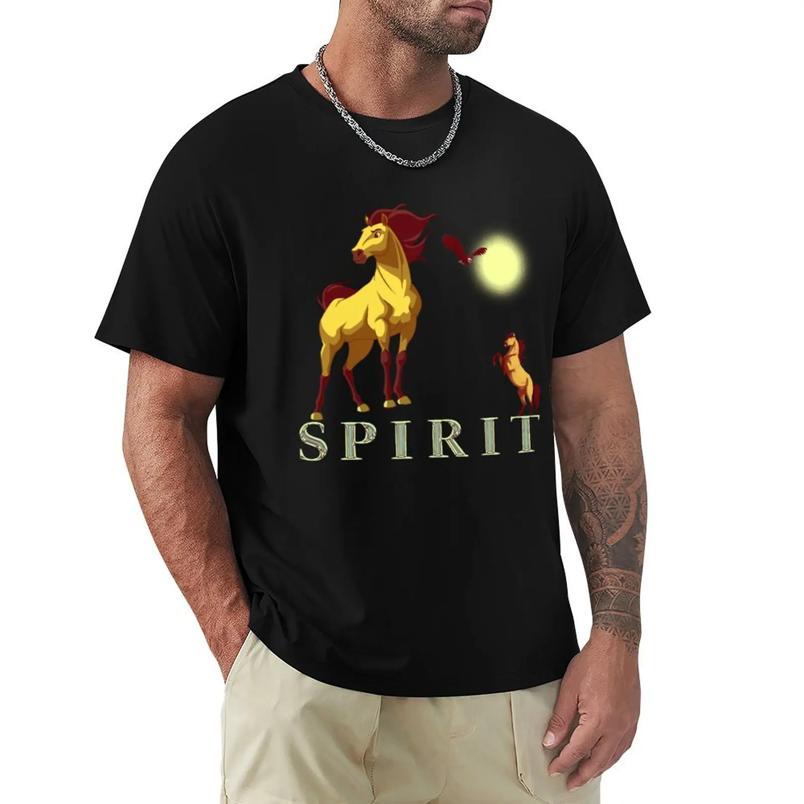 Spirit Stallion of the Cimarron T-Shirt Work Style Casual T-Shirt
