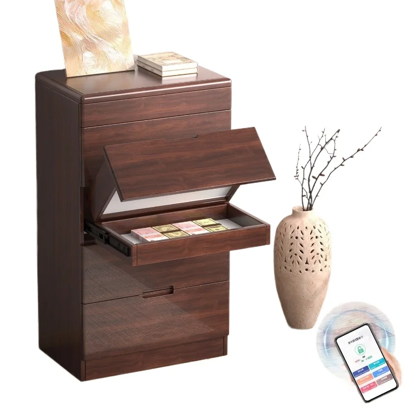 

Locker, living room, bedroom, antique style, light luxury and high-end sense, storage cabinet hidden type