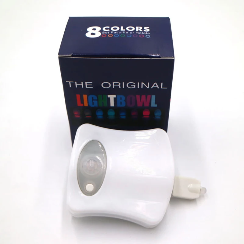 ZK30 LED 16-color Toilet Sensor Light Hanging Toilet Lid Atmosphere Light 3 AAA Batteries (batteries Not Included)