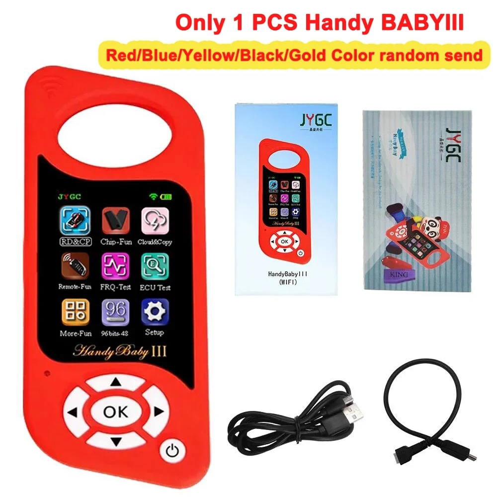 JYGC Handy Baby III Auto Key Programmer Tool For VW Car 46/47/48/King/Super Red Chip Copier With Free 96bit 48 Funtion Wifi Mode