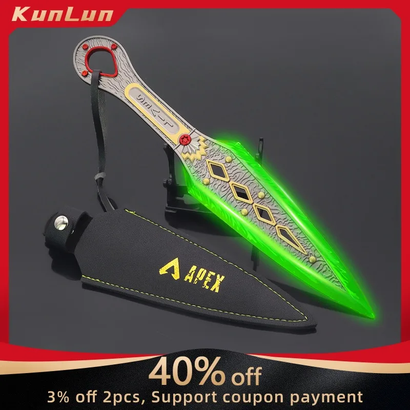 

Apex Weapon Wraith Heirlooms Kunai Hope of Dawn Hot Style Metal Craft Model Luminous Trainning Knife Real Steel Katana Safe Toys