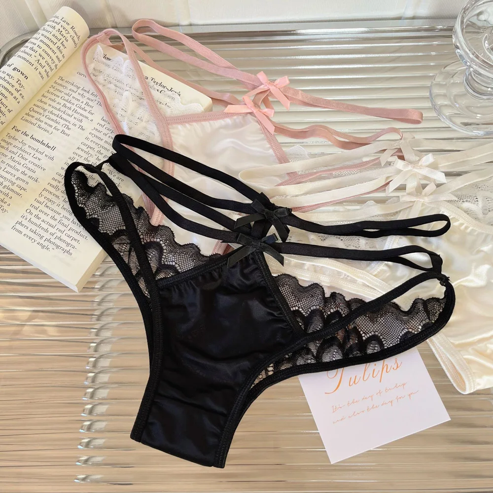 Damenhöschen, Satin, Damenhöschen, Slips, bunte sexy Dessous-Unterwäsche für bequeme, feminine Intimbekleidung