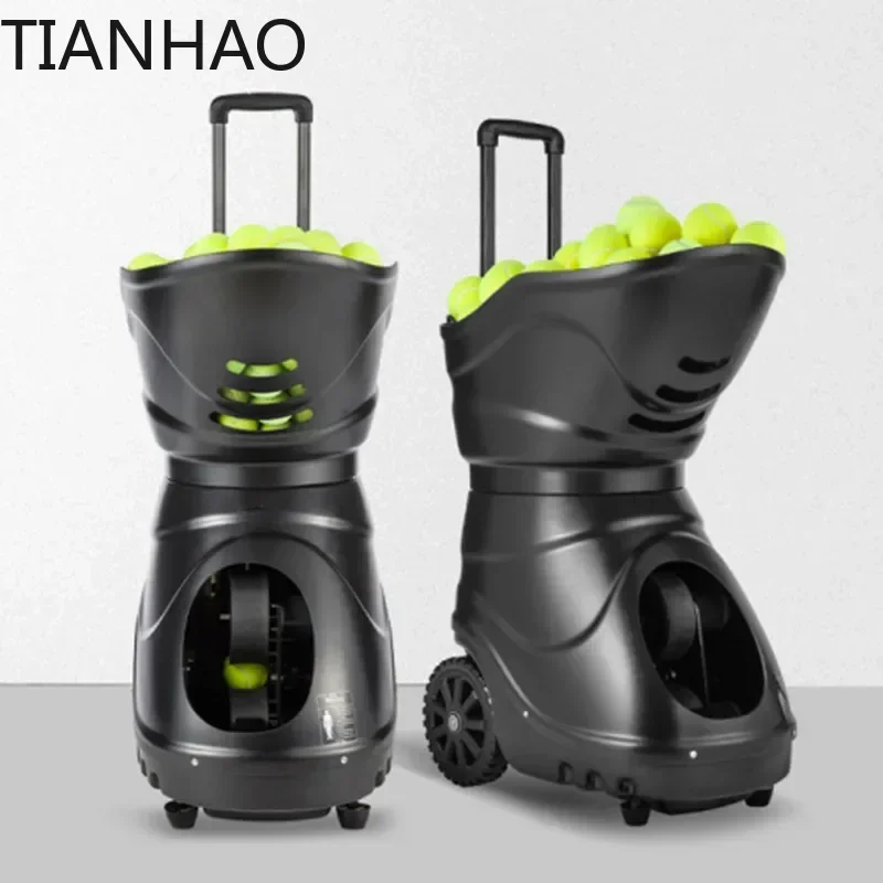 220v New Tennis Service Machine Trainer Automatic Launch Exerciser Intelligent Ball Throwing Professional Partner