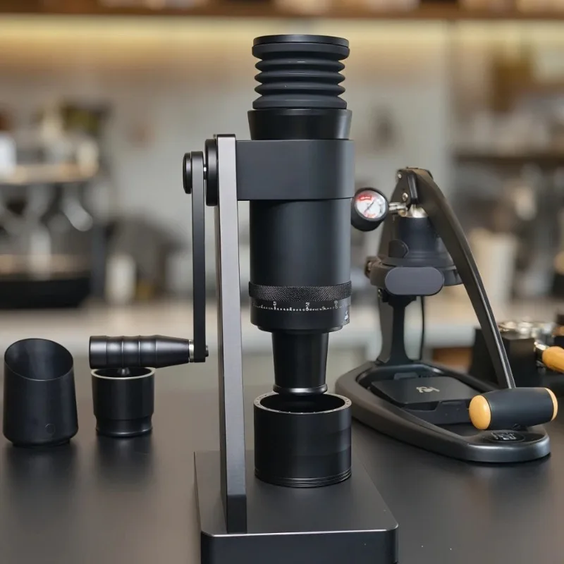 63mm Ghost Conical Burr Hand Cranked Coffee Grinder Adjustable for Turkish Espresso Mocha Professional Portable Manual