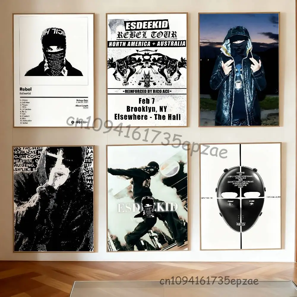 

E-EsDeeKid Rebel Poster Multi-Purpose Wall Art for Living Room Bedroom Office Hallway Bar Home Decor Gift