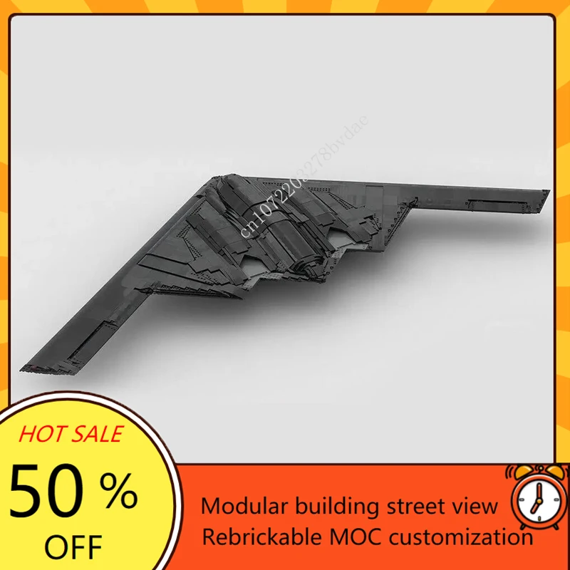 6790PCS MOC Modern Military Warfare Series B-2 Stealth Bomber Fighter Plane Model Custom Puzzle Technology Assembly Toys Gifts