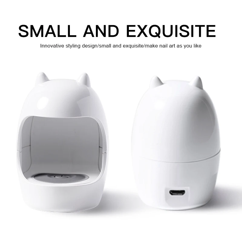 Mini Nail Enhancement Lamp Portable Single Finger Manicure Lamp Quick- Phototherapy Machine Roasted Lamp Nail Art Tool