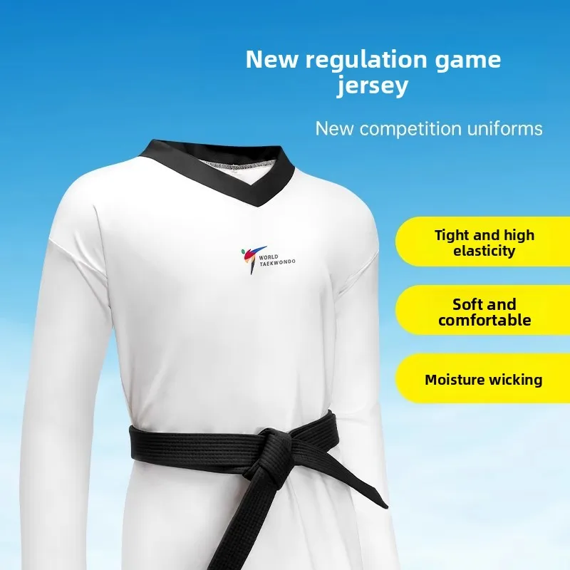 مرونة عالية ومناسبة للتجفيف السريع Tae Kwon Do الزي الرسمي القابل للتخصيص للرجال والنساء والأطفال ملابس المنافسة