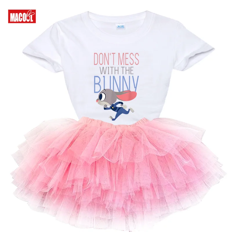 

JUDY Outfit Girls Shirt Tutu Set Kids Party Shirts Girl Dress Sets Child Outfits Suit Long Sleeves T Shirt Clothes