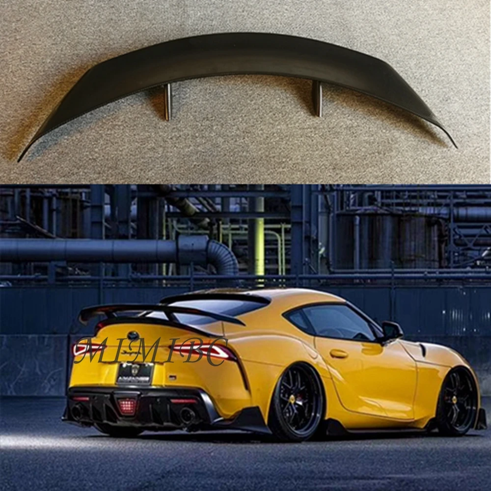 

FOR Toyota Supra A90 2019 2020 2021 Car Styling Carbon Fiber FRP Rear Spoiler Trunk Wing