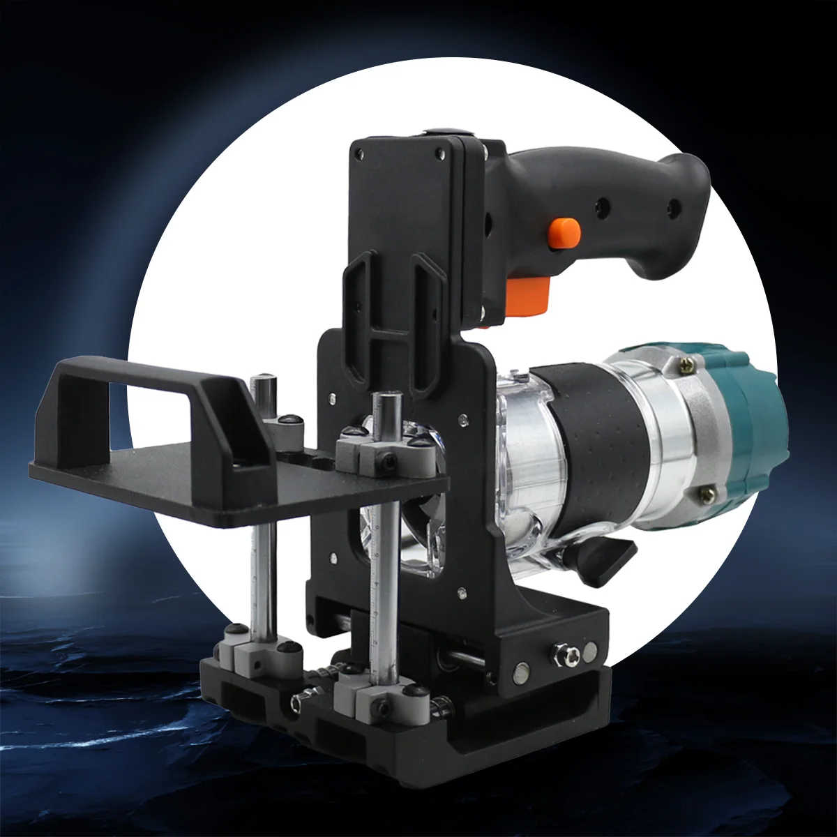 Factory Direct 2026 2 In 1 Invisible Fastener Opening Punching Locator Woodworking Trimming Slotting Bracket Cabinet Board Side