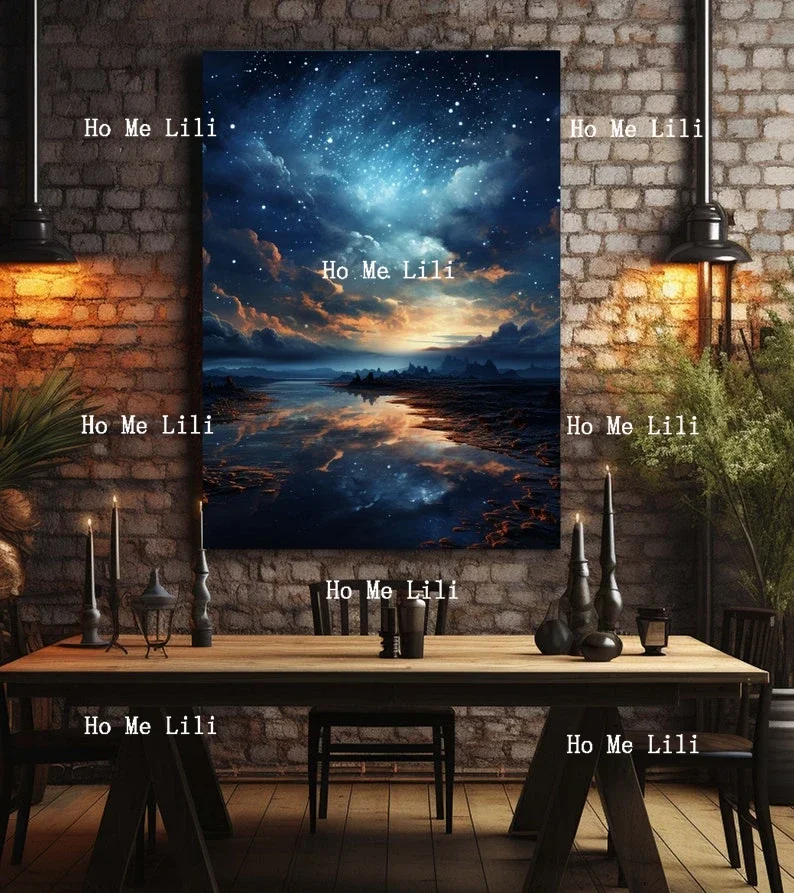 Mystical Night Sky Canvas Art Decorate