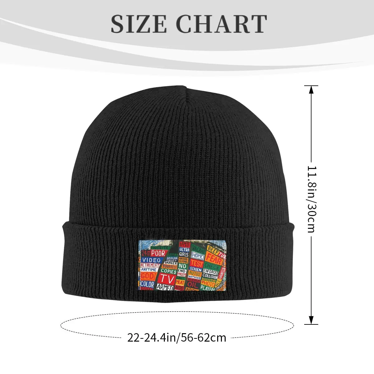 Radiohead Rainbows Men's And Women's Knitted Hats Outdoor Streetwear Adult Winter Warmth Hat Birthday gift