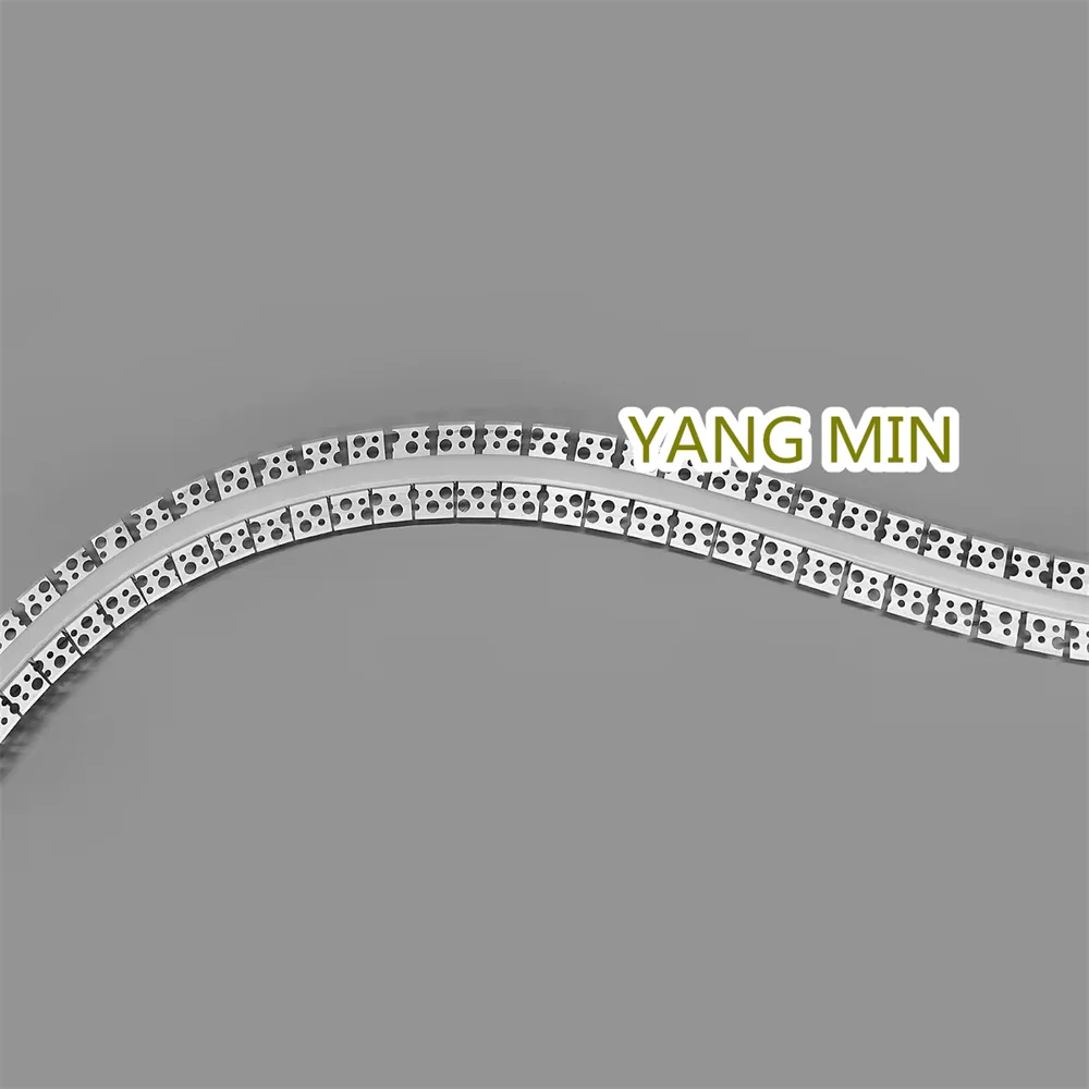 

1m/pcs flexible bendable aluminum channel with silicon cover plaster-in recessed drywall bend profile