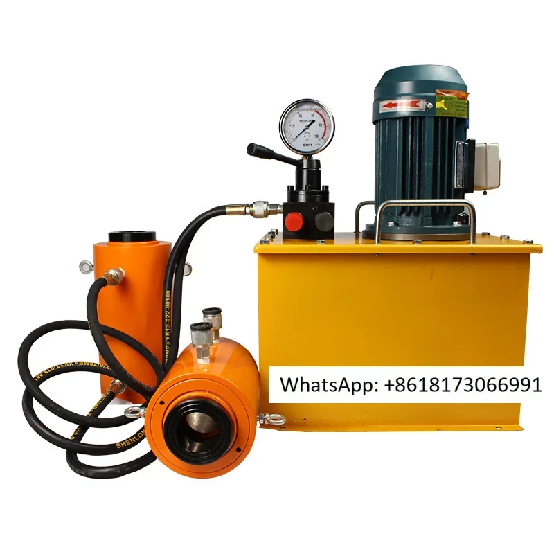 Electric hydraulic hollow jack separation vertical double acting large tonnage 30T50 ton 100 ton hydraulic jack