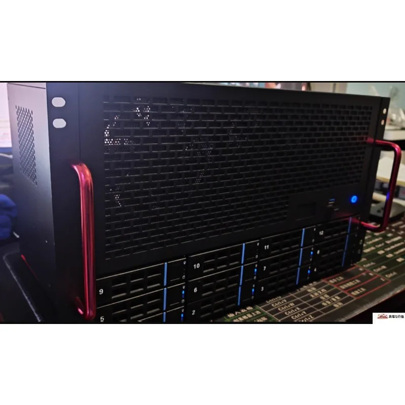 12-Disk NAS Chassis ATX Main Board ATX Power Supply 8 Full-height Slots Enterprise Home, Server Chassis