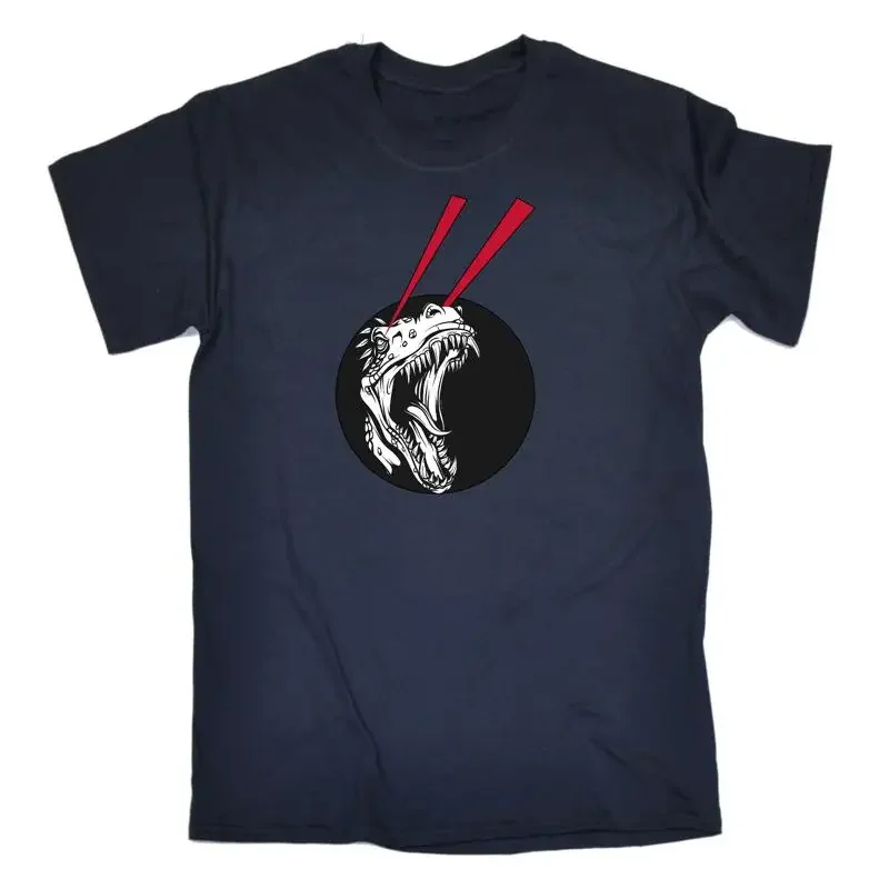 T Rex Dinosaur Lazer Eyes Mens Funny Shirt