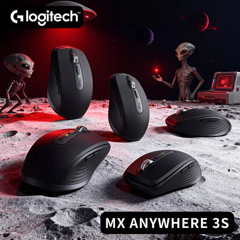

Logitech MX Anywhere 3S Silent Click Mouse, 8K DPI High Precision, Compact Travel-Friendly Design